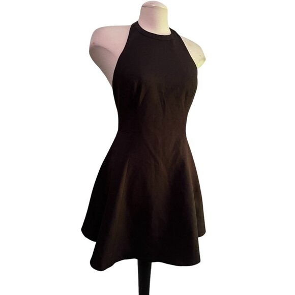 Keepsake The Label NWOT Black Halter Mini A Line Dress Sz Medium Womens Black Co - Picture 3 of 11